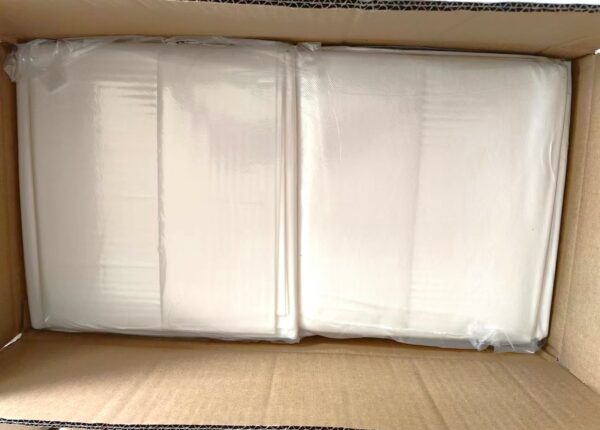 Draps de transfert dans un carton