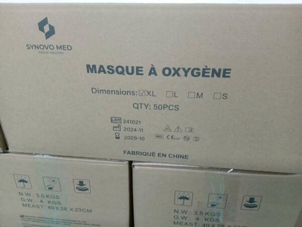 Masques oxygène moyenne concentration (carton) – Image 2